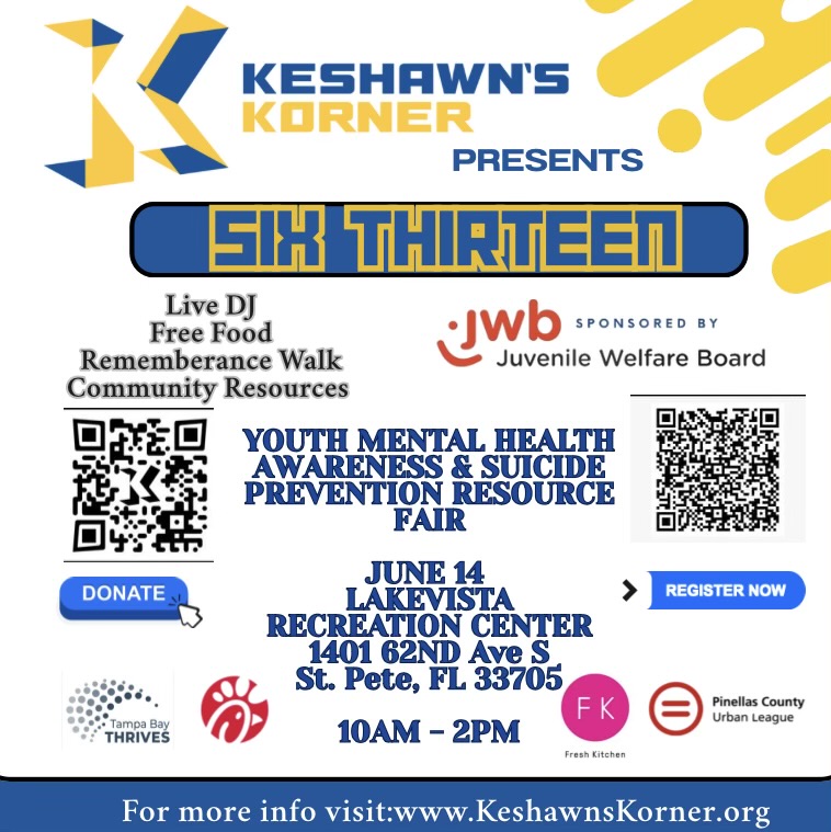 six thirteen youth mental health awareness & suicide prevention resource fair